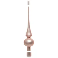 Christmas Decorations Christbaumspitze Glas 26cm rosa matt