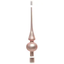Christmas Decorations Christbaumspitze Glas 26cm rosa matt
