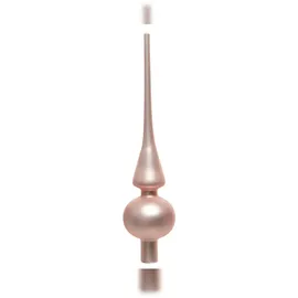 Christmas Decorations Christbaumspitze Glas 26cm rosa matt