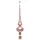 Christmas Decorations Christbaumspitze Glas 26cm rosa matt