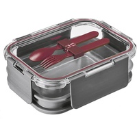 Westmark Comfort, Lunchbox, Grau, Rot