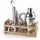 Lacor Cocktail-Kit Shaker 10-teilig Edelstahl/Bambus