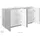 Home Affaire Sideboard 162,5 x 44 x 86 cm Grau