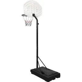 vidaXL Basketballständer Weiß 237-307 cm Polyethylen