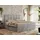 MKS Meble Boxspringbett 160x200 cm mit Bettkasten und Matratze H3, Bett mit Topper T25, Polsterbett Doppelbett mit Stauraum - Premium 10 - Hellgrau