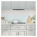 vidaXL Küchenrückwände 2 Stk. Weiß 80x50 cm Hartglas