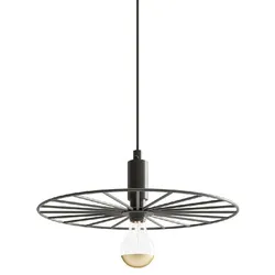 Hängeleuchte Pendellampe Designleuchte Retro Rad Esszimmerlampe schwarz D 30 cm