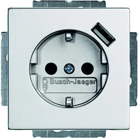 Busch-Jaeger USB-Steckdose 20 EUCBUSB-83 Silber 2 St.