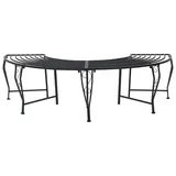 vidaXL Baumbank 160 x 80 x 44 cm Schwarz