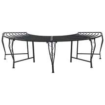 vidaXL Baumbank 160 x 80 x 44 cm Schwarz