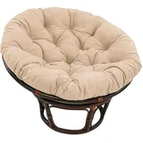 Papasansessel Kissen 100cm Durchmesser für Drehsessel - Polster Bodenkissen mit 10-12cm Dicke - Rund Papasan Sesselbezug