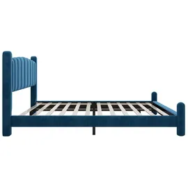 XDOVET Polsterbett 140 x 200 cm Blau