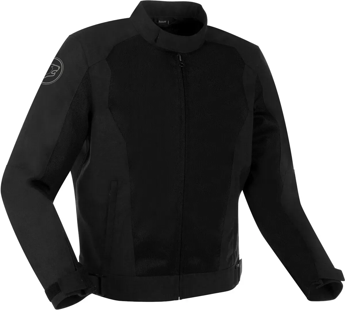 Bering Nelson Motorfiets textiel jas, zwart, XL Voorman