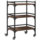 vidaXL Küchenwagen Braun Eichen-Optik 50x35x75,5 cm Holzwerkstoff