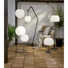 Star Trading Stehleuchte Kunststoff/Metall 95 cm E27 1 Stück Schwarz/Weiß