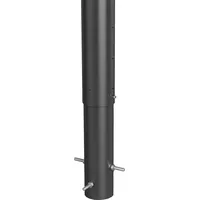 Biohort Steher für Sichtschutz zum Einbetonieren 180 cm hvst. Dunkelgr.-Metallic