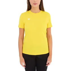Wilson Damen nachhaltiges Sport-Shirt Trainings-Shirt T-Shirt Fitness OUT-BB-W-06/40 Gelb - XS