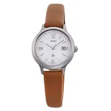 Orient iO Natürlich & Schlicht RN-WG0413S Solar Damenuhr Braunes Leder Neu