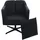 Mendler Lounge-Sessel HWC-H93b Kunstleder 72 x 80 x 72 cm Schwarz drehbar mit Kissen