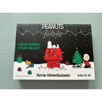 Peanuts Adventskalender Herren Sockenadventskalender 44-46 Socken