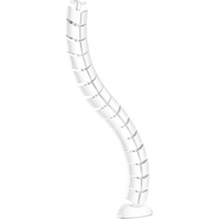 InLine InLine® Kabelkanal flexibel, vertikal für Tische, 2 Kammern, 0,80m, weiß