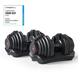 Bowflex Verstellbare Hanteln 2x40 kg schwarz / rot