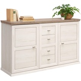 hom'in Hom`in Sideboard Grau, Weiß - 149x89.5x43 cm