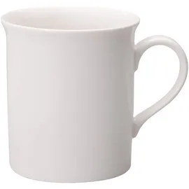 Villeroy & Boch Villeroy - Twist White Kaffeebecher-Set 6tlg., zeitlos schöne Kaffeetassen aus Premium Porzellan, weiß, spülmaschinenfest, 300 ml