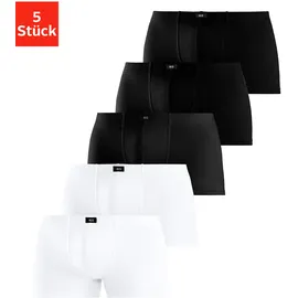H.I.S. Boxershorts unifarben schwarz/weiß XXL 5er Pack
