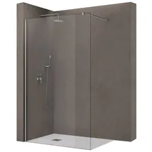 doporro Luxus Duschwand Duschabtrennung 140x200cm Walk-in Dusche 10mm Esg-sicherheitsglas Klarglas inkl. Nanobeschichtung Bremen02K