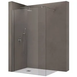 doporro Luxus Duschwand Duschabtrennung 140x200cm Walk-in Dusche 10mm Esg-sicherheitsglas Klarglas inkl. Nanobeschichtung Bremen02K
