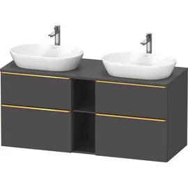 Duravit D-Neo Konsolenwaschtischunterbau wandhängend Graphit Matt 1400x550x664 mm - DE4970B34490000, DE4970B34490000