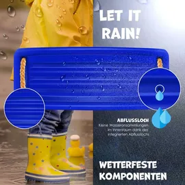 Kidiz Schaukel Kinderschaukel Set Blau