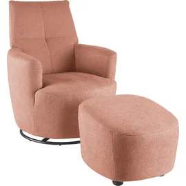 Set One by Musterring Relaxsessel »SO 1450«, (Set), mit Dreh- und Wippfunktion, inklusive Hocker