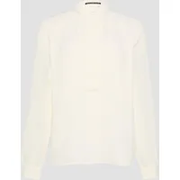 QS - Crêpe-Bluse mit Knopfleiste, 42