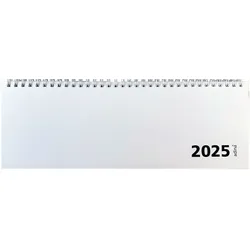 2025 ADINA Tischquerkalender weiss 1W 2S Schreibtischkalender Tischkalender 30x10cm