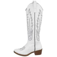 Ital-Design Cowboyboots Damen Weiß 36