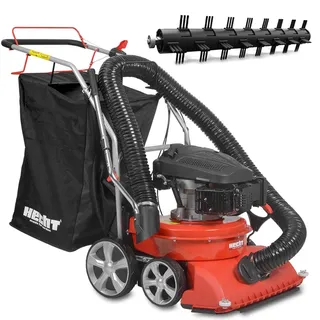 Hecht 8514 Benzin-Laubsauger (58cm Saugdüse, Saugschlauch, Radantrieb, Rotationsbürste)
