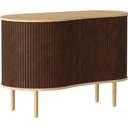 Audacious Schrank 100 cm nussbraun auf Eichenbeinen