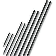 powertec Windhager Stahl-Pflanzstab SET, Stahl-Rankstab, Pflanzenstütze, Rankhilfe, Pflanzstäbe, Tomatenstäbe, Grün, 10 Stück, 120 cm