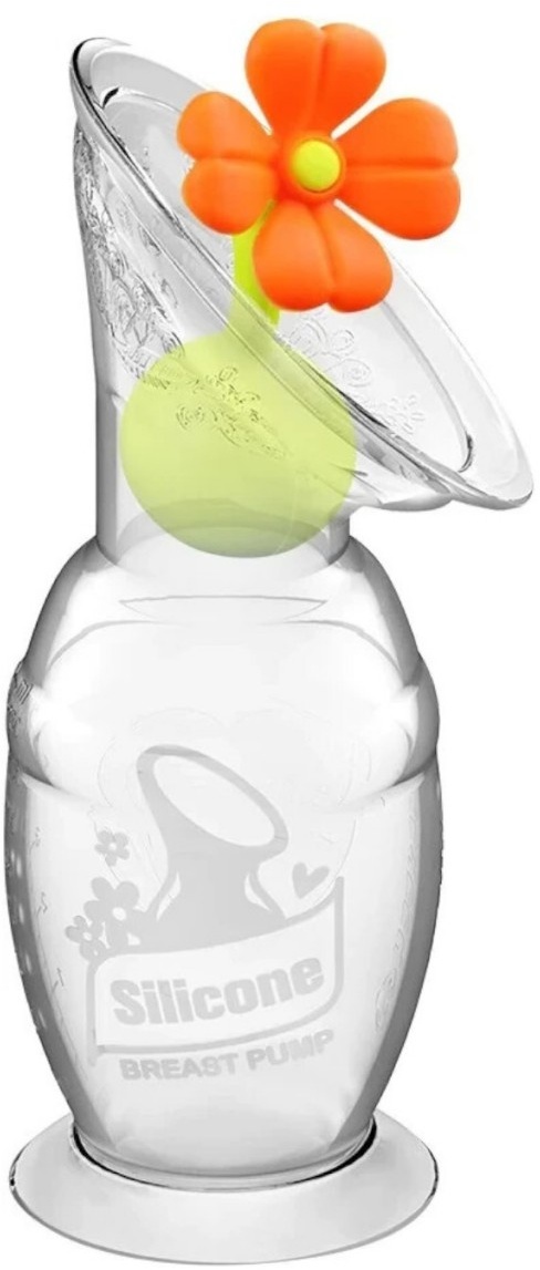 Haakaa Silikon Milchpumpe 2 Generation 100 ml manuelle Muttermilchpumpe mit B...