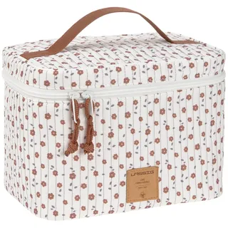 Lässig Baby Wickeltisch Organizer Windel-Organizer to Go/Casual Nursery Caddy To Go Flowers White