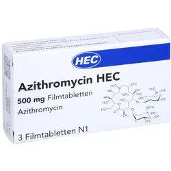 Azithromycin HEC 500 mg Filmtabletten 3 St