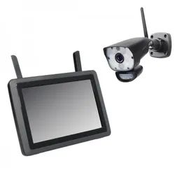 DW700 SET   Funk-Kamera inkl. LED-Strahler + 9 Zoll Bildschirm