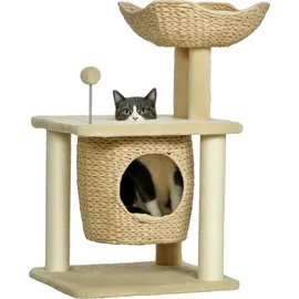 PawHut Kratzbaum Klein 74 x 45 x 40 cm beige