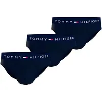 Tommy Hilfiger Underwear Slip TH-3P BRIEF (Packung, 3er) mit Tommy Hilfiger Logoschriftzug blau L (52)