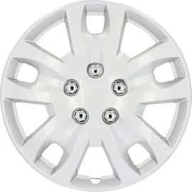 CARTREND Radzierblenden Hockenheim 35 cm (14 Zoll) silber 4 Stück