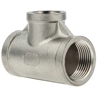 Tecuro T-Stück 90° reduziert Edelstahl V4A (AISI 316), ig/ig/ig