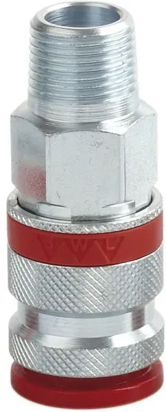 JWL Euro-Kupplung JWL Serie 520 - Außengewinde 1/2",Heavy Duty - besonders robust trotz geringem Gewicht.Marke: JWLAusführung: Schlauchtülle 6 mmMaterial: Gehärteter Stahl