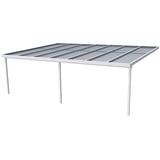 Gutta Terrassendach Premium 712 x 506 cm weiß/polycarbonat opal weiß